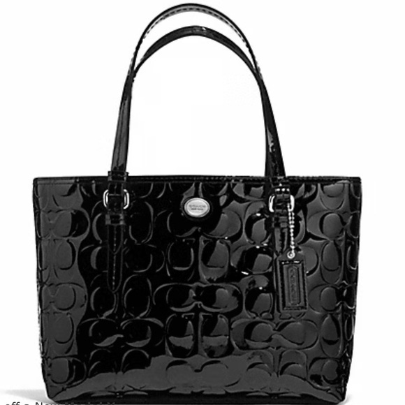 Coach Peyton Signature C Patent Tote - Picture 1 of 11